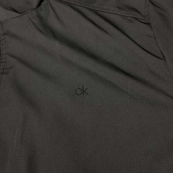 Calvin Klein Jacket Mens Size XL Black 100% Polyester Long Sleeve Full Zipper - Picture 9 of 16